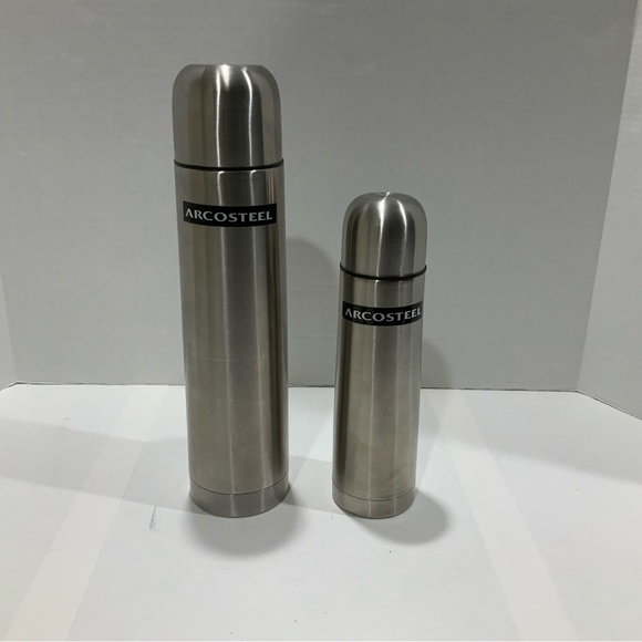 Arcosteel Vacuum Thermos Bottle Coffee/Flask Stainless Steel (2) - 350ml & 750ml - Picture 1 of 7